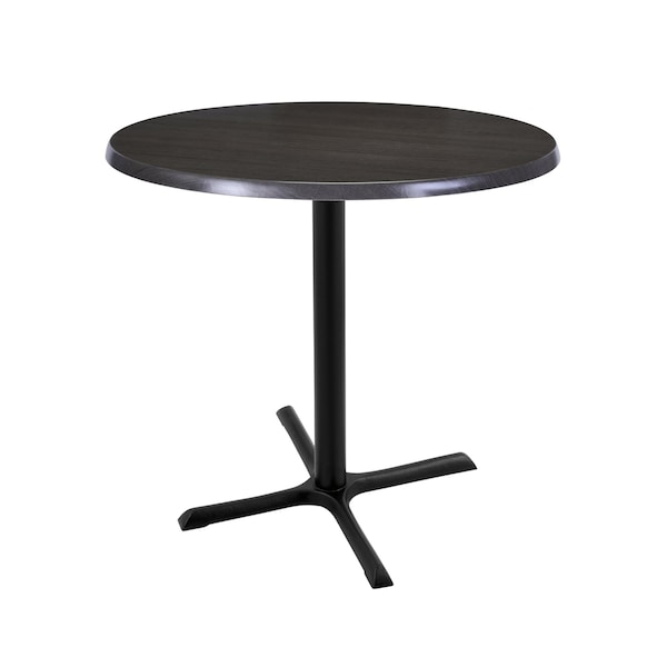 36" Tall In/Outdoor All-Season Table, 30" dia. Charcoal Top